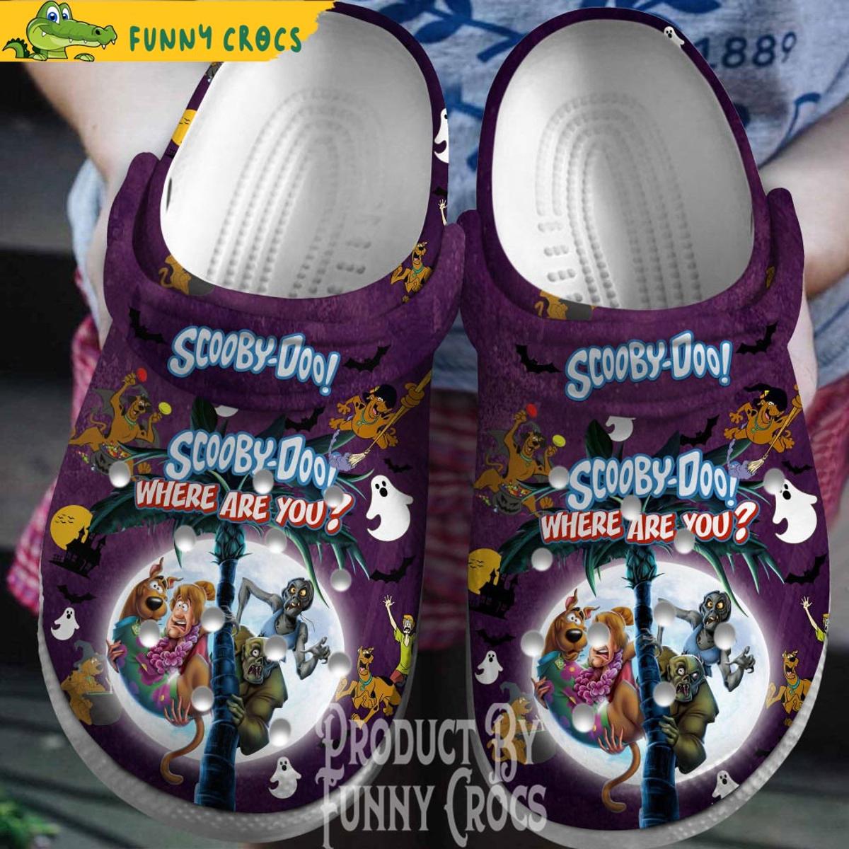 Halloween Where Are You Scooby Doo Crocs Shoes