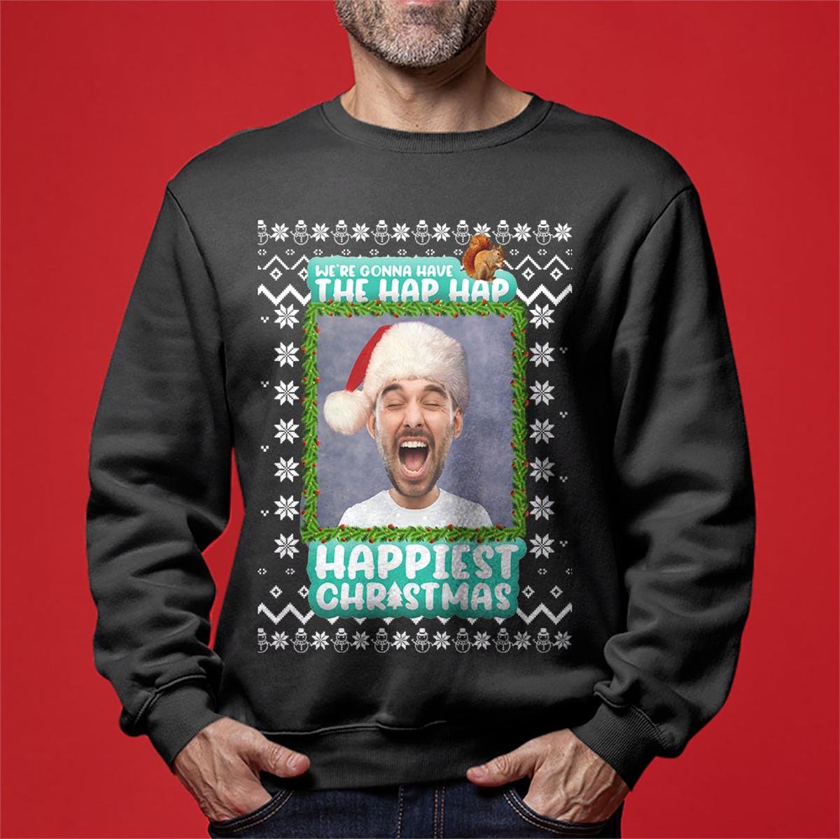 Santa Fighting For Christmas Ugly Sweater