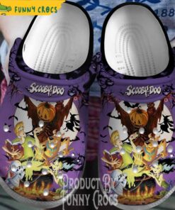 Halloween Where Are You Scooby Doo Black Crocs Clog Shoes