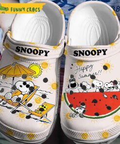 Happy Summer Snoopy Crocs Shoes