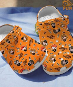 Harry Potter Pattern Orange Crocs Clog Shoes