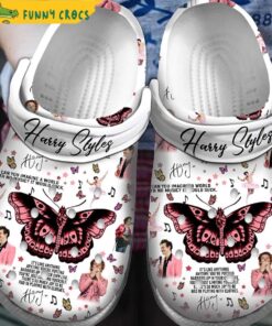 Harry Styles Singer Butterfly Crocs Sandals