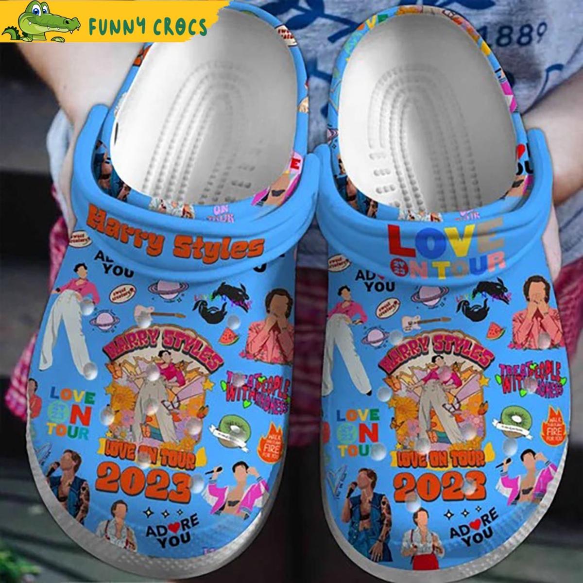 Cartoon Harry Styles Crocs Sandals