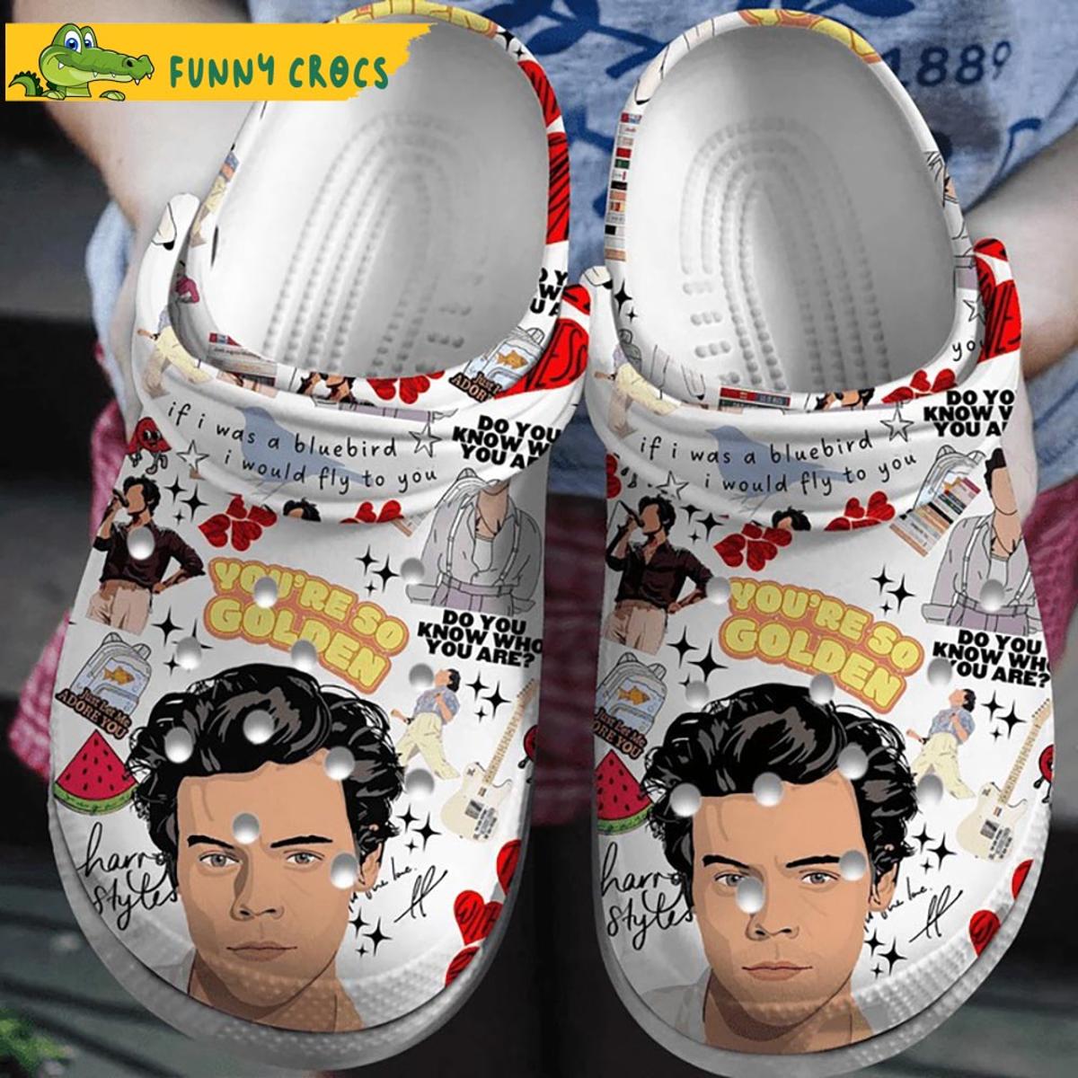 Funny Harry Styles Pink Crocs Clog Shoes
