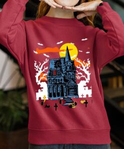 Haunted House Happy Halloween Wonmen’s Sweater