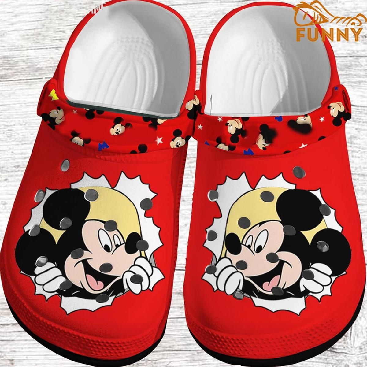 Personalized Autism Awareness Mickey Mouse Disney Adidas Adults Crocs Sandals