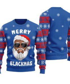 Hilarious African American Santa Funny Christmas Sweaters