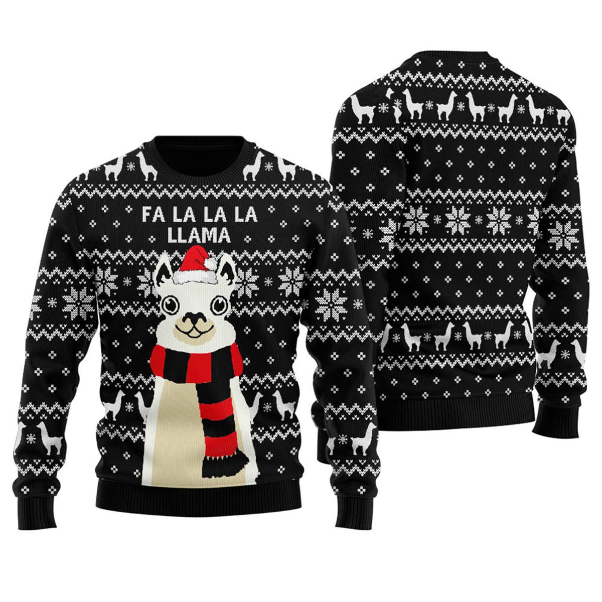 Cute Llama Matching Ugliest Sweaters For Christmas