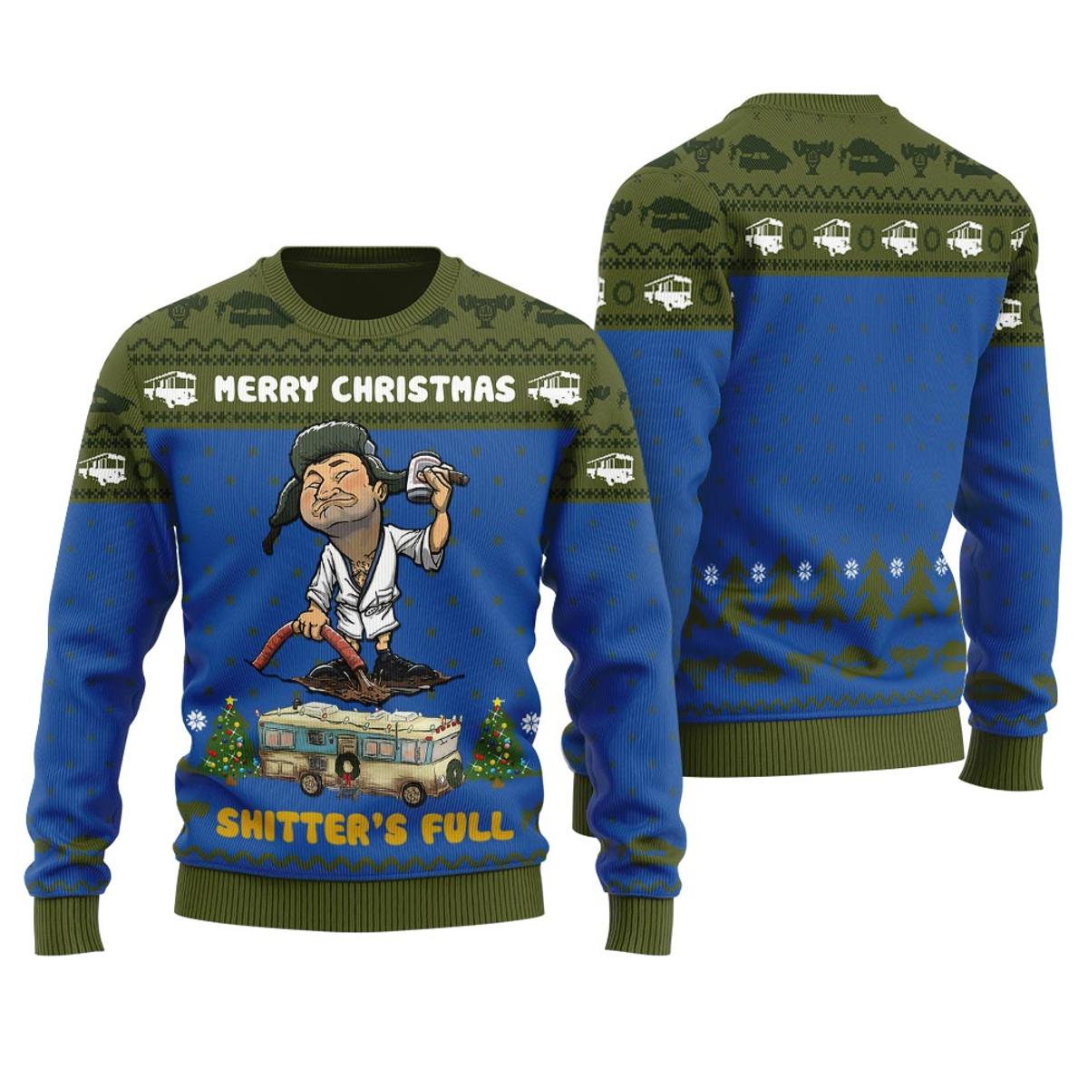 Hilarious Shitters Full Mens Ugly Christmas Sweater