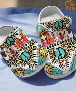 Hippie Car For Dog Lover Crocs Shoes