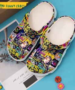 Colorful Hippie Flowers Crocs Slippers