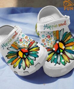 Hippie Flower Crocs Slippers