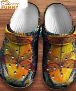 Hippie Life Dragonfly Crocs Clog