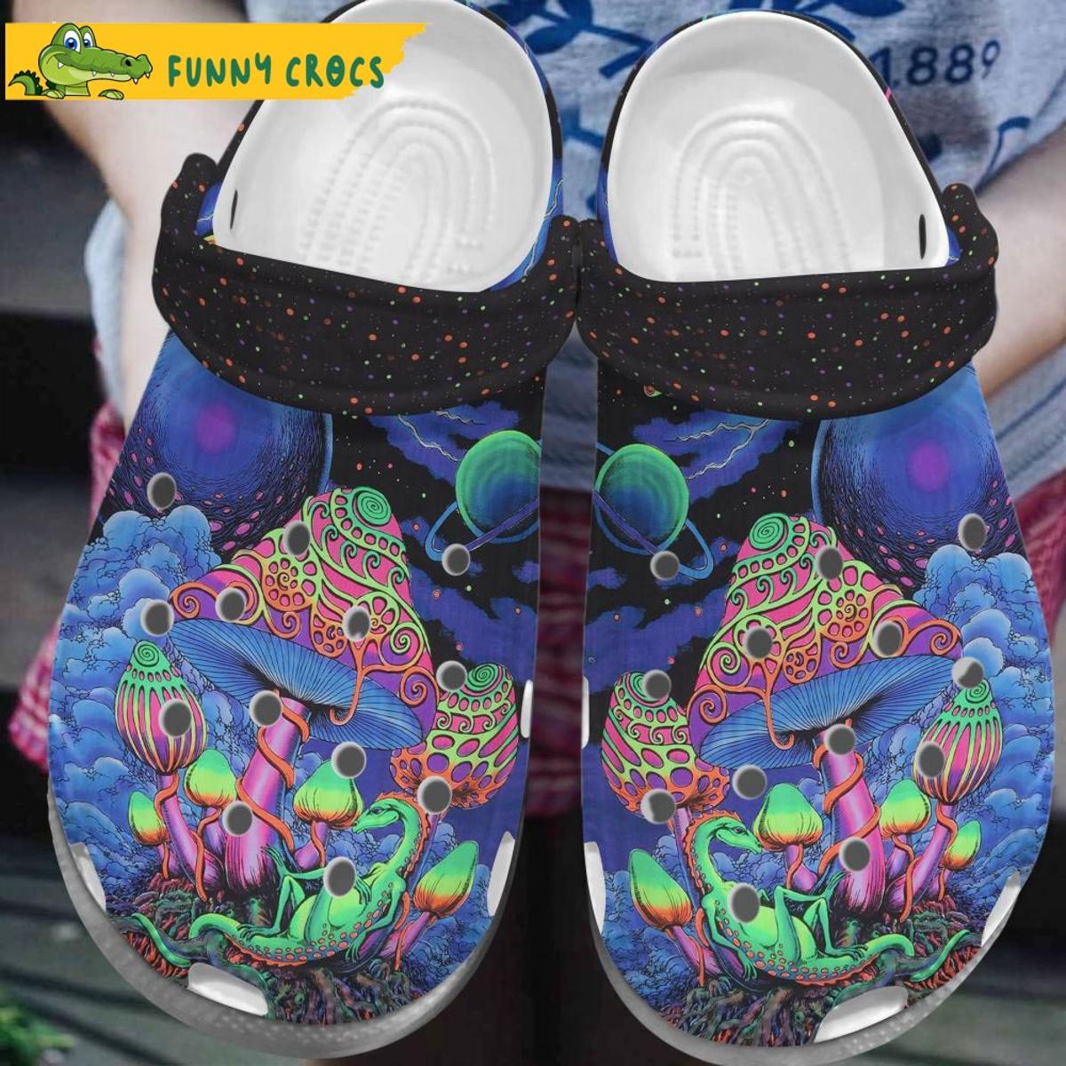 Mushroom Crystal Garden Crocs Shoes