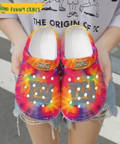 Hippie Tie Dye Ny Giants Crocs Clog Slippers