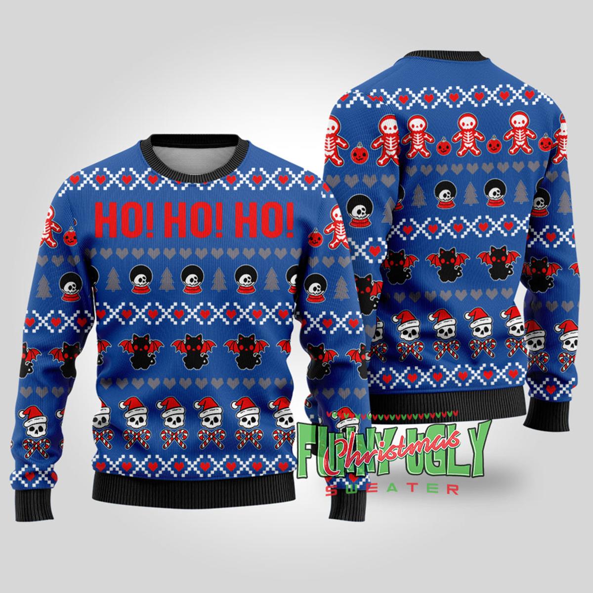 Driverless Sleigh Santa Funny Christmas Sweater