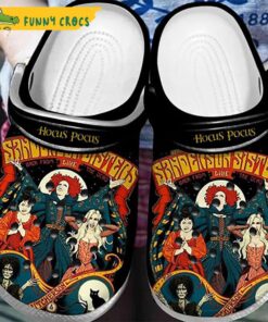 Personalized Sarah Sanderson Sisters Face Witches Hocus Pocus Crocs Clogs