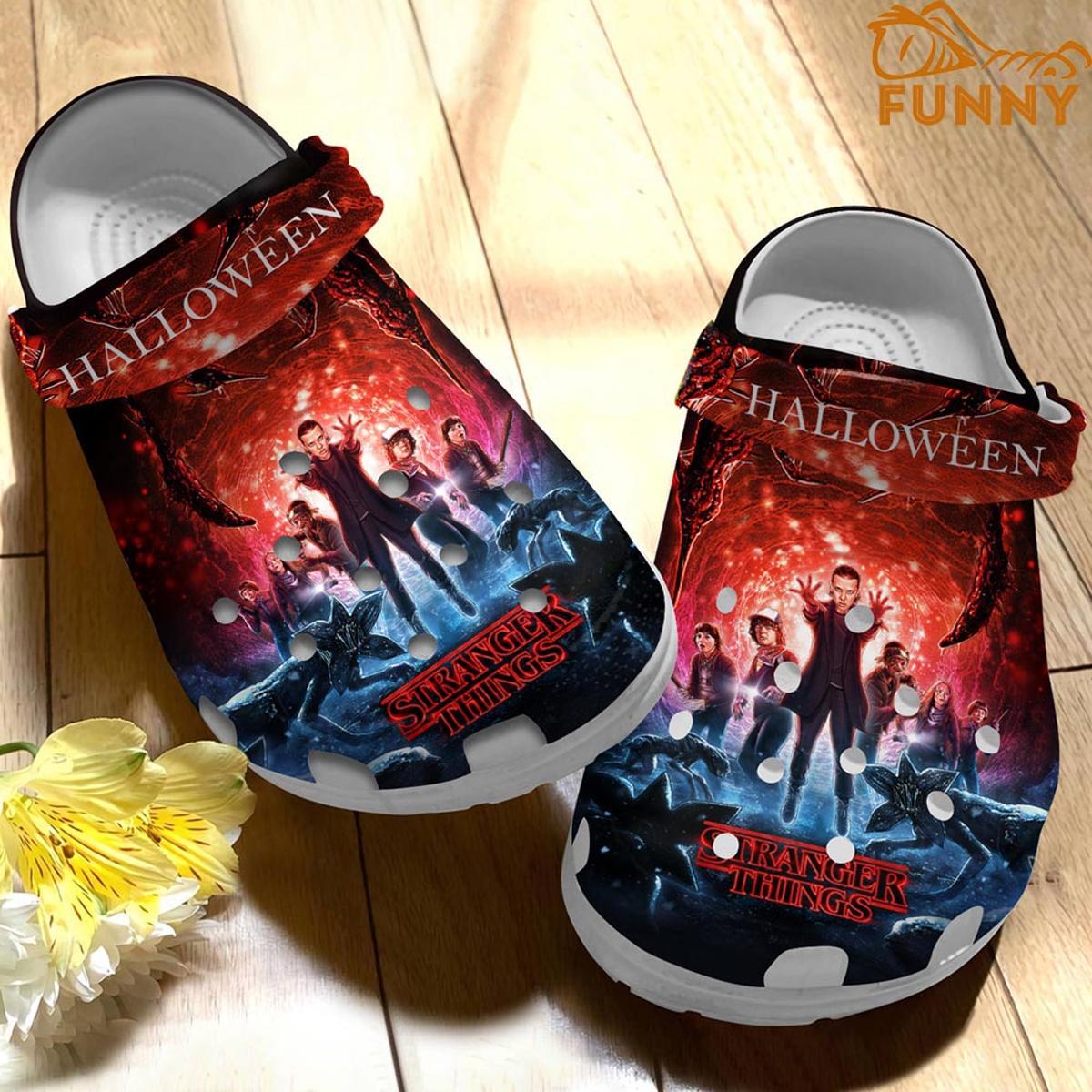 Horror Night Stranger Things Crocs Clog Shoes