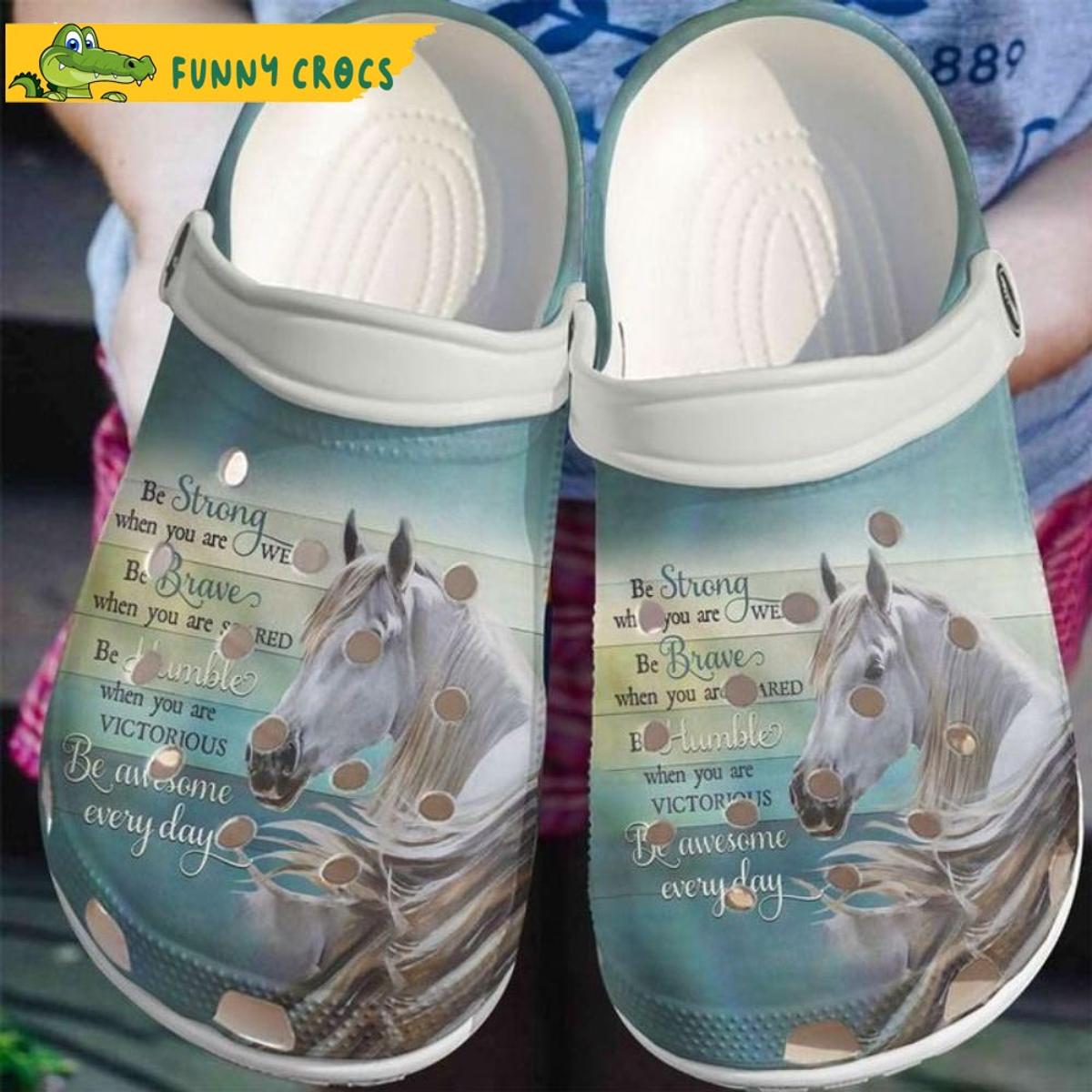 Horse 3d Print Crocs Slippers