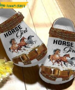 Horse Girl Happy Day Crocs Slippers