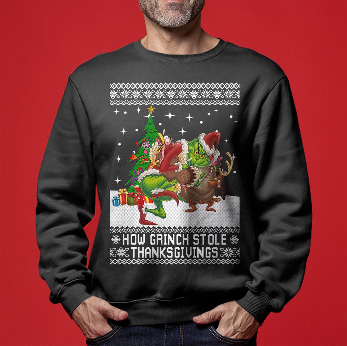 Merry Kissmyass Grinch Ugly Sweater