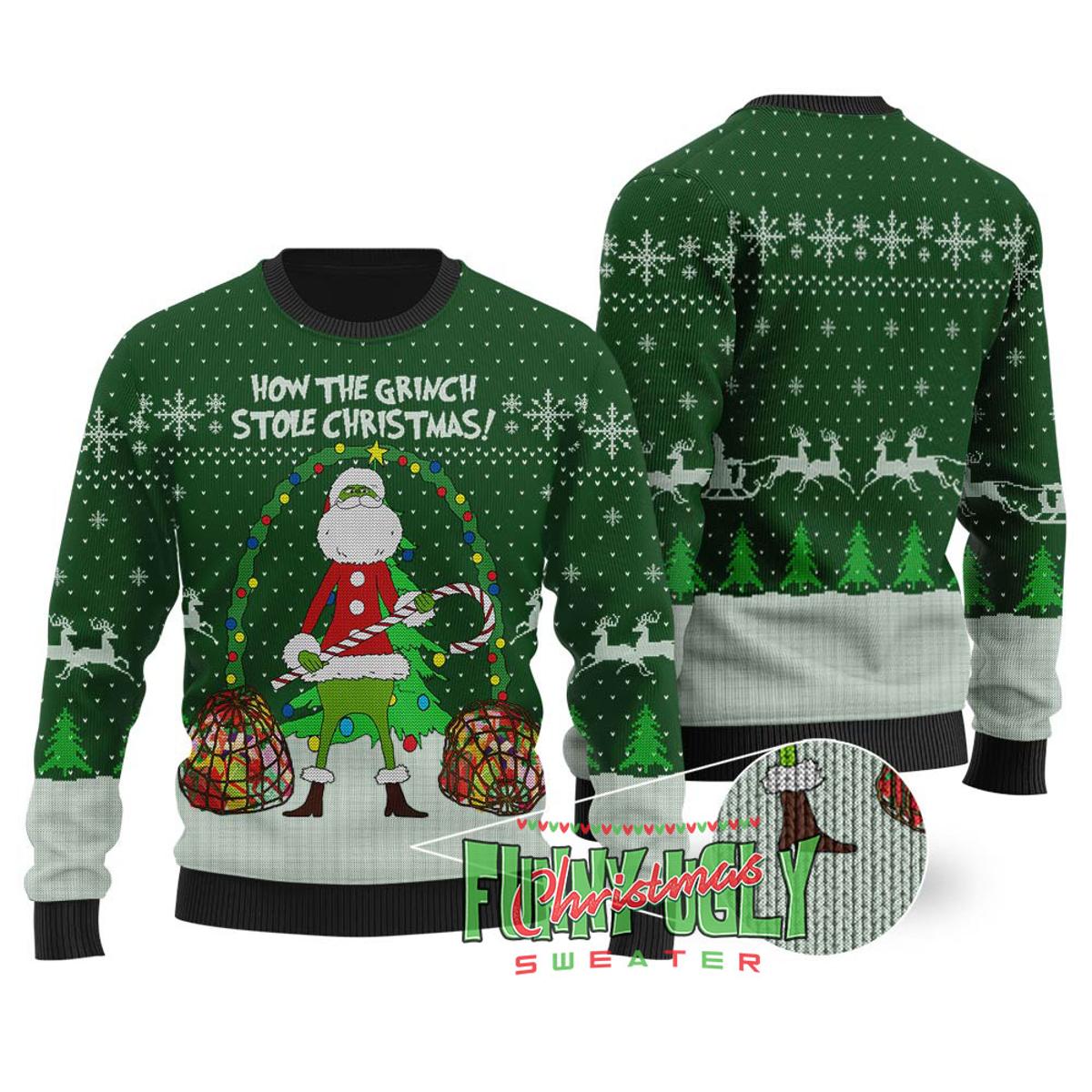 Grinch Naughty Just Feel So Nice Ugly Sweater