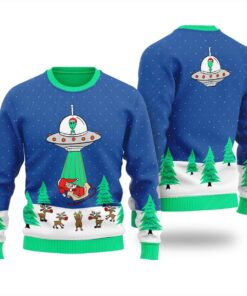 Paranormal Xmas Alien Mens Ugly Christmas Sweater