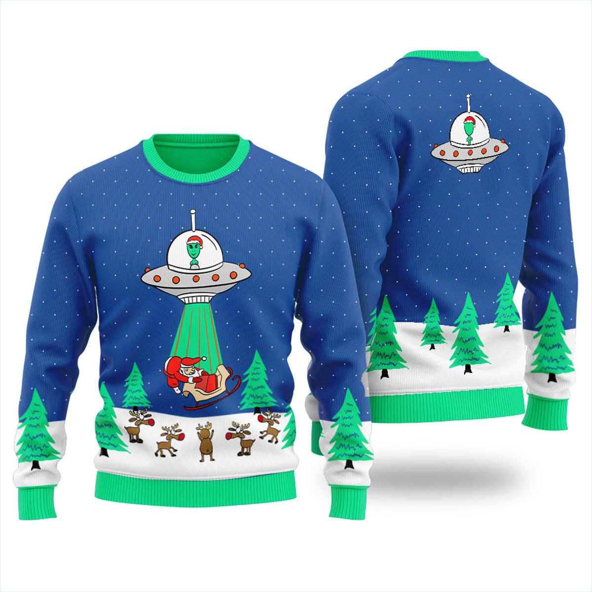 Meowy Catmas Funny Cat Ugly Ugly Xmas Sweater