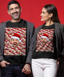 Humorous Personalized Christmas Sweater With Multiple Faces