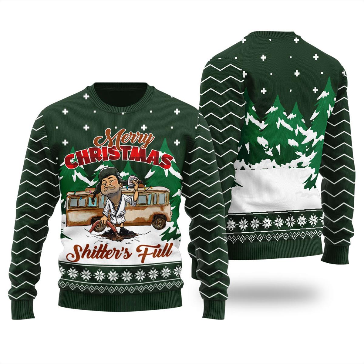 Funny Shitters Full Ugly Mens Christmas Sweater