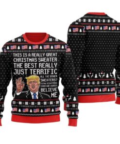 Humorous Trump President Christmas Sweater