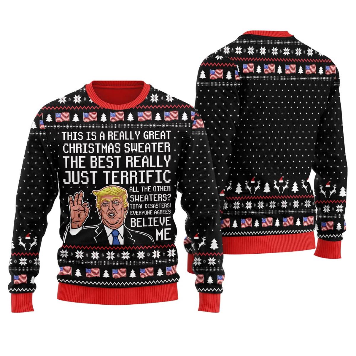 All I Want For Christmas Is Trump Back 2024 Ugly Christmas Sweater