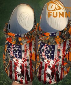 Hunting American Flag Crocs Sandals