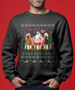 I Do It For The Hos Funny Santa Ugly Sweater