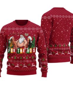 I Do It For The Hos Santa Funny Funny Christmas Sweaters