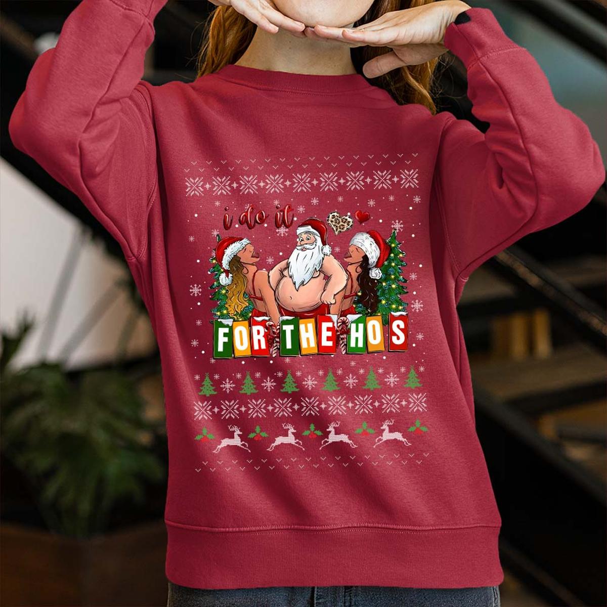 Classic African American Santa Ugly Funny Christmas Sweaters