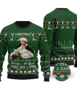 I Dont Give A Damn Gone With The Wind Funny Christmas Sweaters