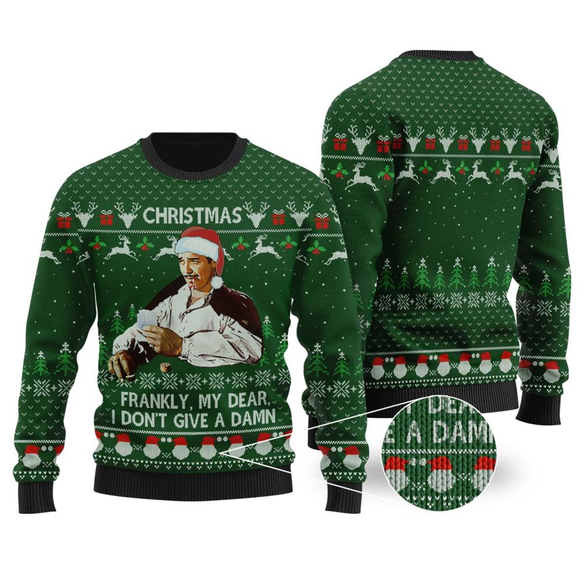 Elf Santa Selfie Christmas Sweater Men