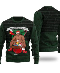 I Have A Big Package For You Barry Wood Christmas Sweaters Women