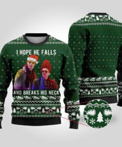 I Hope He Falls National Lampoon Christmas Sweater