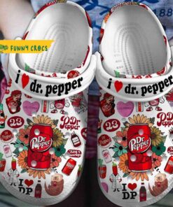 I Love Dr Pepper Crocs Slippers