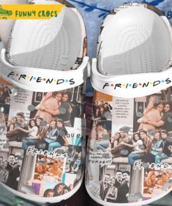 Friends Pattern Insulated Crocs Clog Shoes