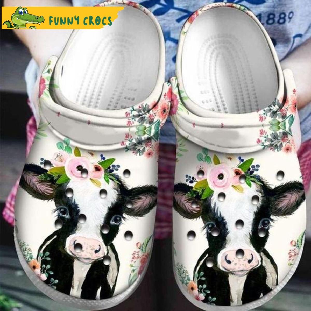 Standing On Moonlight Black Couple Cow Crocs Classic