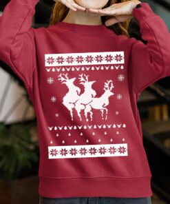 Inappropriate Reindeer Funny Christmas Sweaters