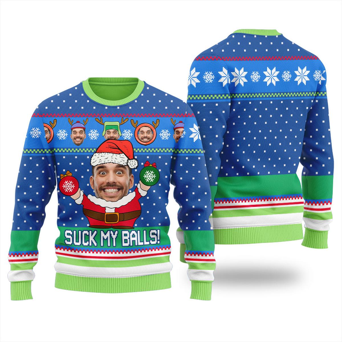 Funny Santa Barry Wood Christmas Sweater