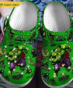 Incredible Hulk Crocs Slippers