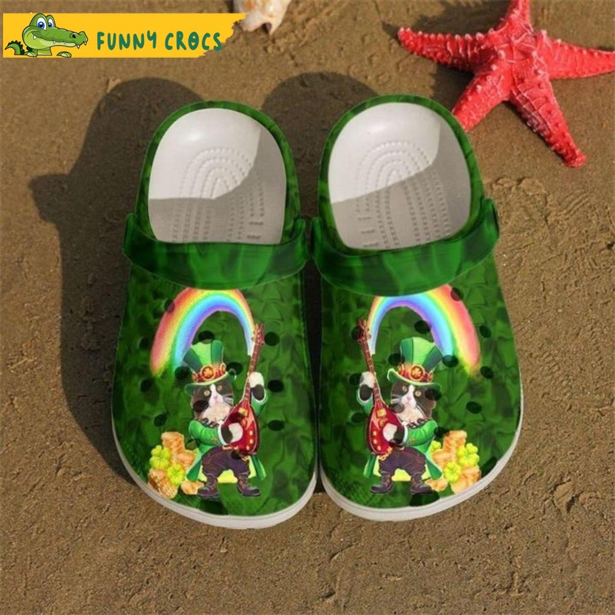Irish Cat Happy St Patrick’s Day Crocs Shoes