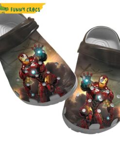 Fire Iron Man Crocs Clog Slippers