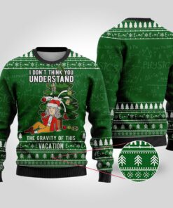 Isaac Newton Science Ugly Sweaters