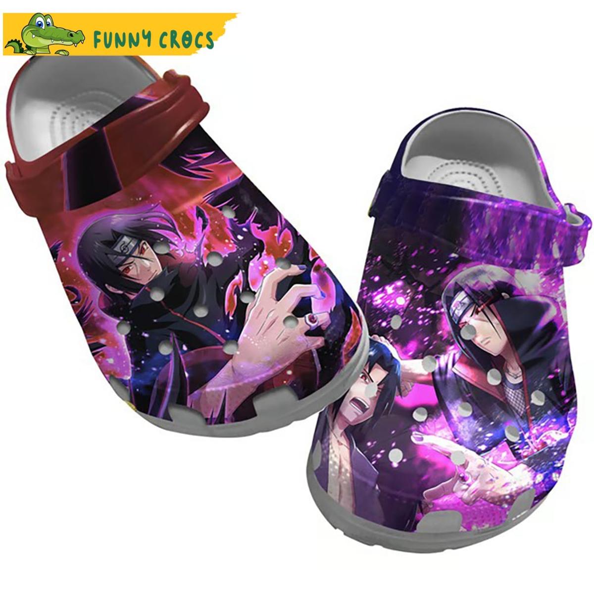 Itachi Mangekyou Sharingan Naruto Crocs Clog Shoes